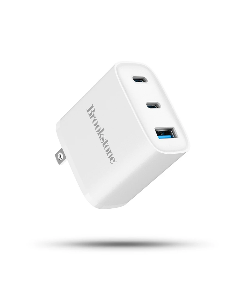 Brookstone Pd 40W Fast Charging 3 Port Universal Wall Charger