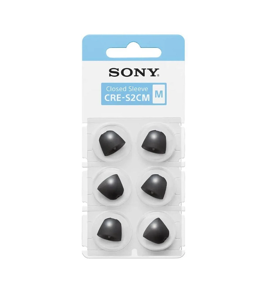 Sony CreS2CM 3 Pair Medium Closed Sleeve for CRE C20 Otc Hearing Aid