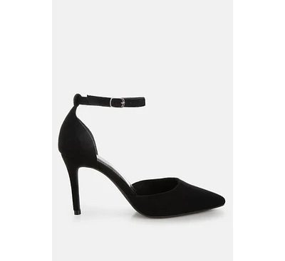 Rag & Co Ushra Microfiber Stiletto Sandals