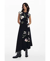 Desigual Women's Asymmetric floral dress