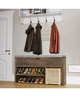 gaomon Storage Bench, Shoe Bench with Cushion