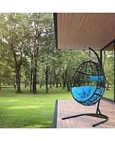 Vebreda Hanging Cushioned Hammock Chair with Stand