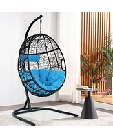 Vebreda Hanging Cushioned Hammock Chair with Stand