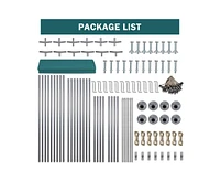 gaomon Carport Canopy 10'x20' Heavy Duty Car Canopy Outdoor Storage Shed Uv Resistant Waterproof Portable Garage for Car, Party, Dark Green
