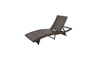 Slickblue S-Shaped Woven Rattan Bed Stylish and Comfortable Furniture for Outdoor or Indoor Spaces