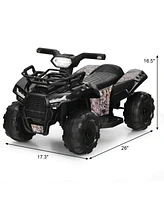 Hongge 6V Kids' Electric Atv Ride-On Quad with Led Lights and MP3 Player