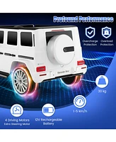 Hongge 12V Battery-Powered Mercedes-Benz G500 Kids Ride-On Car