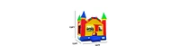 HeroKiddo Castle Commercial Grade Bounce House for Kids and Adults (with Blower), Basketball Hoop, Outdoor Indoor, Birthday Party, Rental Quality, Big