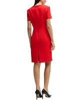 Boss by Hugo Women's Square-Neck Slim-Fit Dress