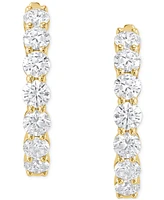 Grown With Love Lab Diamond Small Hoop Earrings (2 ct. t.w.) 14k White or Yellow Gold