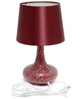 Creekwood Home 14.17" Patchwork Crystal Glass Table Lamp
