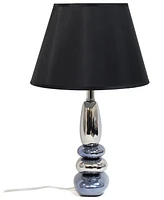 Lalia Home 21.5" Contemporary Ebb and Flow Stacked Stone Table Lamp