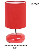 Creekwood Home 10.24" Traditional Mini Round Rock Table Lamp
