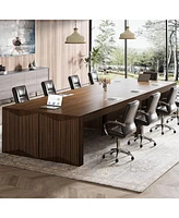 Tribesigns 6.6 ft Conference Table, 78.7" Large Office Meeting Table for 6-8 People, Modern Seminar Meeting Table Desk for Meeting Room, Home Office