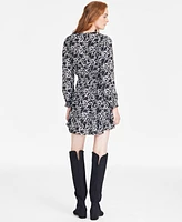 On 34th Women's Printed Smocked-Waist Tiered Mini Dress, Exclusively at Macy's