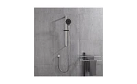 Slickblue Eco-Performance Handheld Shower: Matte Black Shower Head with 28-Inch Slide Bar and 59-Inch Hose