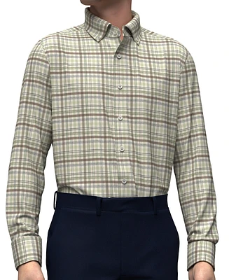 Scott Barber Men's Soft Performance Melange Plaid