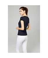 Bellemere Ultra Thin Low Crew Neck Cotton T-shirt