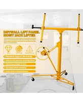 Flynama 11 ft. Drywall Panel Hoist Jack Lifter Drywall Lift Panel Lift in Yellow