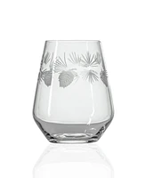 Rolf Glass Icy Pine Stemless Wine Tumblers 18oz