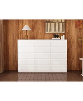 Homsee Modern 15-Drawer Dresser With Anti-Tip Safety And Minimalist Design