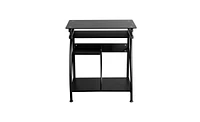 Slickblue Exquisite Integrated Stalinite Computer Desk 307B Black