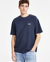 Guess Men's Relaxed-Fit Herringbone T-Shirt