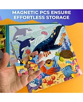 Quokka 2x48 Magnetic Travel Puzzles for Kids Ages 4-6 - Road Trip Activities