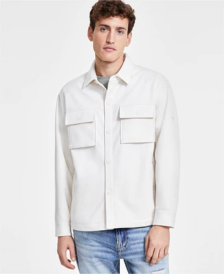 Guess Men's Miles Faux-Suede Shirt Jacket