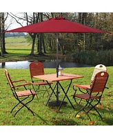 Skonyon 20 inch Outdoor Patio Half Round Umbrella Base