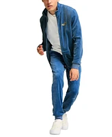 Puma Men's Minimal Gold-Tone Logo Velour Track Jacket