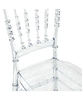 Streamdale Furniture Napoleon Transparent Bamboo Chair: Sophisticated Elegance for Weddings and Events