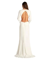 Tadashi Shoji Women's Radley Long Sleeve Cutout Gown