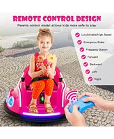 Hongge 12V Electric Ride On Car with Remote Control and Flashing Led Lights