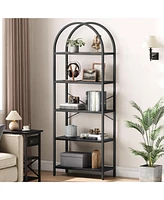 gaomon Arched Bookshelf, 5-Tier Open Bookshelf