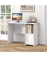 Skonyon Modern Computer Desk with Cabinet