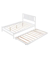Slickblue Platform Bed with Adjustable Trundle for Versatile Sleep Solutions and Space Efficiency