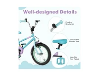 Hongge Kids Bike with Adjustable Handlebar and Saddle Purple