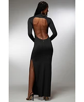 Bebe x Ciara Open Back Chain Maxi Dress