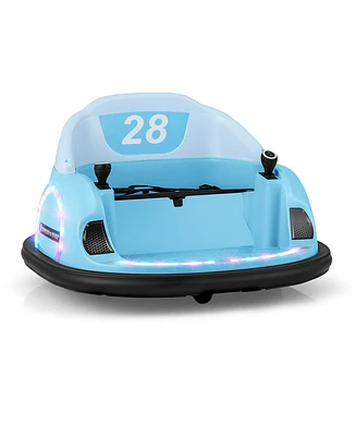 Hongge 12V 360° Ride on Bumper Car for Toddlers with Remote Control