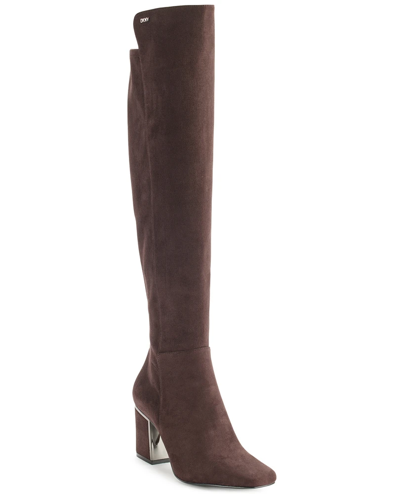 Dkny Women's Cilli Almond Toe Knee High Boots