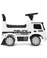 Sugift Children Push and Ride Racer Licensed Mercedes Benz Push Truck Car-White