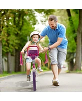 Sugift 16 Inch Kids Bike with Doll Seat and Removable Training Wheels