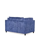 Streamdale Furniture Cozy Modern Club Chair With Textured Upholstery And Plush Pillows