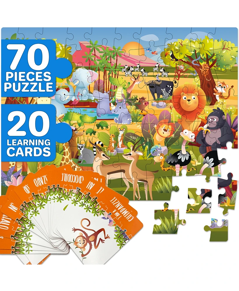 Quokka 70 Pieces Search & Find Riddle Kids Puzzles 4-6 Years Old