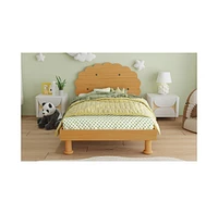 Slickblue Kids Cookie-Shaped Bed Frame for Boys & Girls Fun and Whimsical Design for Sweet Dreams