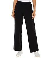 Three Dots Women's Camilia Pleated Relaxed Wide-Leg Pants