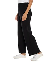 Three Dots Women's Camilia Pleated Relaxed Wide-Leg Pants