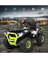 12V Kids Electric 4-Wheeler Atv – 2 Speeds & Led Lights