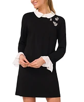 CeCe Women's Collared Shift Dress